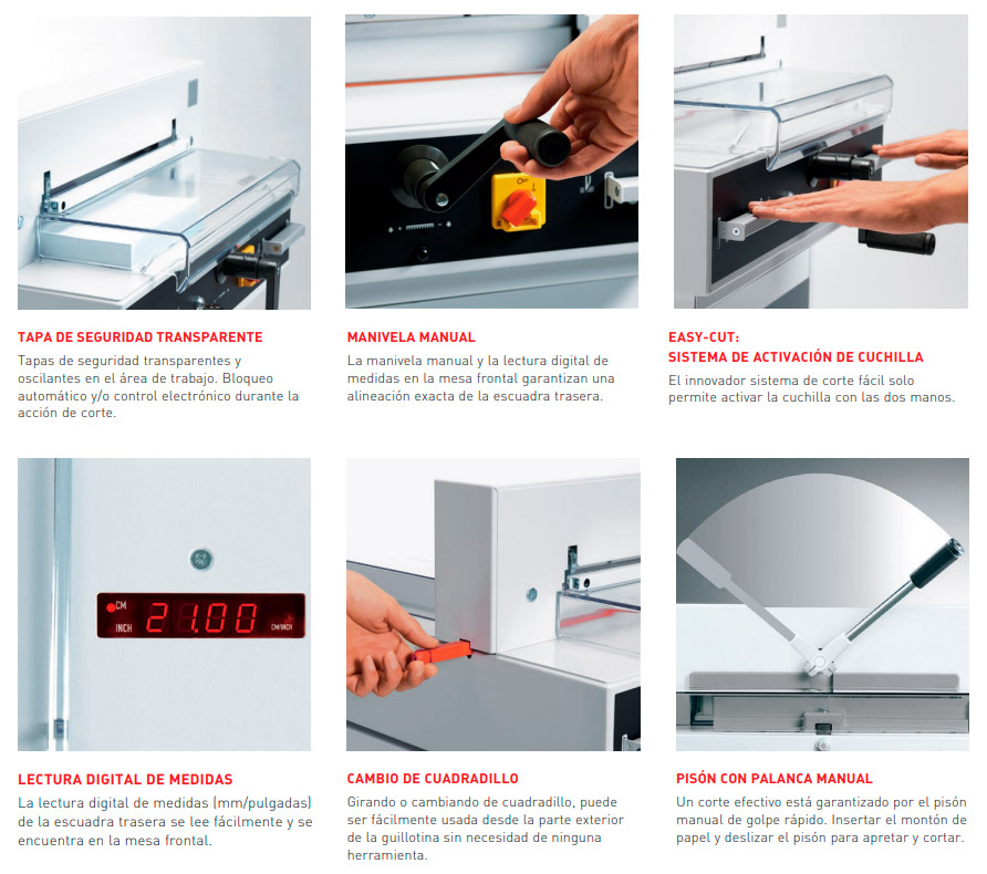Características de la guillotina Ideal 4315