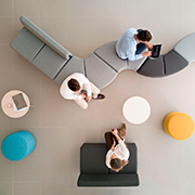 Sofá Soft Seating de espera modular Bend Actiu