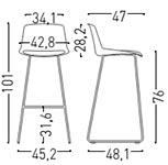 Asiento de descanso Soft Seating Noom 10 Actiu con 4 patas metálicas