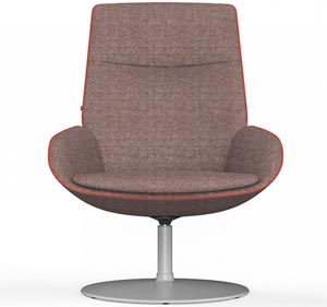 Asiento de diseño suave y cómodo Noom de Actiu Soft Seating para espacios de descanso y relax