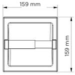 Medidas de portarrollos para rollo de papel higiénico