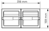 Medidas de portarrollos para rollo de papel higiénico