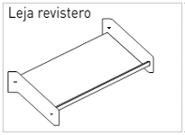 Balda o leja para estantería de biblioteca