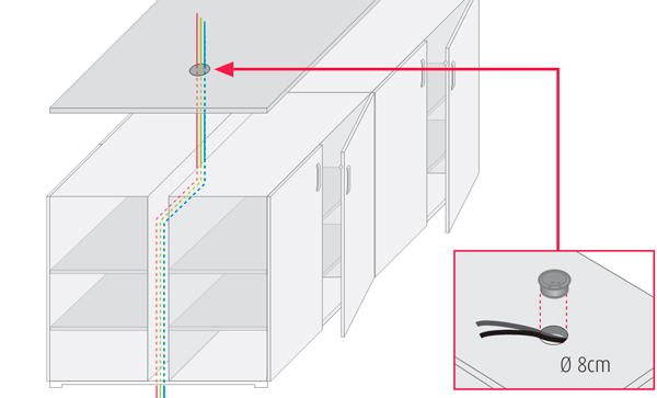 Armarios modulares dobles de Actiu