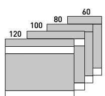 Modulos de divisorias D500 altura 107