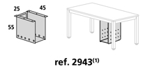 Soporte CPU para mesa Executive de Rocada