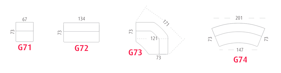 Mostradores Dynamic G71 G72 G73 G74 Actiu