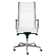 Silla Acer de Dile Office con malla ergonómica blanca