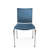 Silla Atenea Dile Office azul con brazos