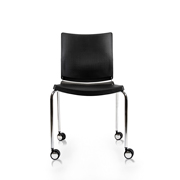 Silla Atenea Dile Office negra con ruedas