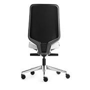 Silla de oficina con respaldo de diseño negro Dot.Pro de Forma 5