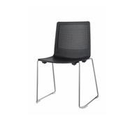 Silla Feel de Dile Office como asiento confidente con respaldo perforado y transpirable