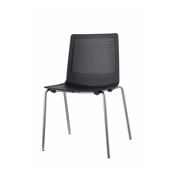 Silla Feel de Dile Office como asiento confidente con respaldo perforado y transpirable