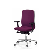 Silla Flexa de Dile Office tapizada en verde pistacho