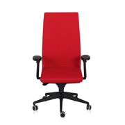 Sillón con ruedas Neo de Dile Office en rojo