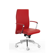 Silla de oficina con ruedas Neo de Dile Office en rojo