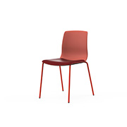 Silla de oficina en tonos rojos Noom de Actiu