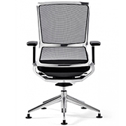 Silla de oficina ergonómica con malla negra efecto espejo TNK 500 de Actiu