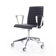 Silla Top de Dile Office negra con ruedas