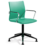 Silla Uma Actiu en verde menta con base giratoria fija