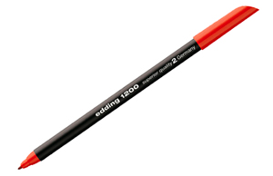 Rotulador Edding 1200 rojo